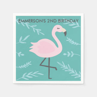 Niedlich Flamingo Pastel Personalisiert Party Napk Serviette