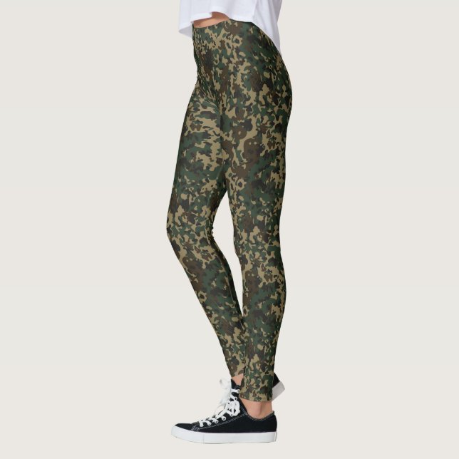 Niedlich Flecktarn Camouflage Pattern Leggings (Links)