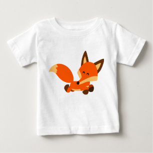 Niedlich Fleet Cartoon Fox Baby T - Shirt