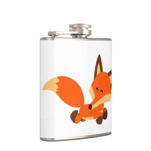 Niedlich Fleet Cartoon Fox Hip Flask Flachmann (Rechts)