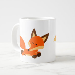 Niedlich Fleet Cartoon Fox Jumbo Tasse