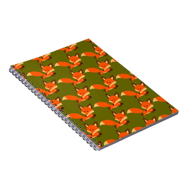 Niedlich Fleet Cartoon Fox-Notebook Notizblock (Rechte Seite)