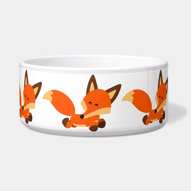 Niedlich Fleet Cartoon Fox Pet Bowl Napf (Links)