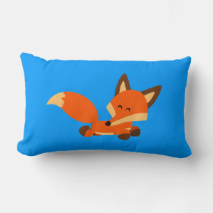 Niedlich Fleet Cartoon Fox Pillow Lendenkissen