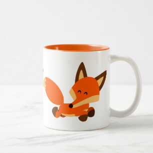Niedlich Fleet Cartoon Fox Tasse