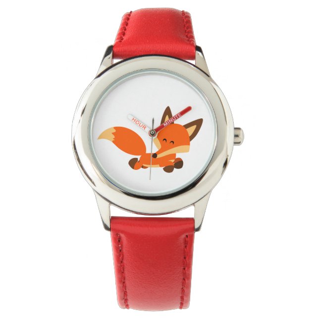 Niedlich Fleet Cartoon Fox Watch Armbanduhr (Vorderseite)
