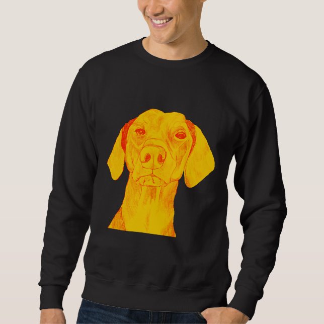 Niedlich Floppy Doberman Time Sweatshirt (Vorderseite)