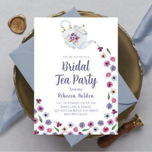 Niedlich Floral Bridal Teezeremonie Party Einladun Einladung
