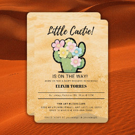 Niedlich Floral Kleine Cuctie Kawaii Babydusche Einladung