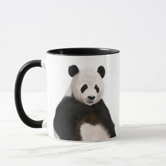 Niedlich Fluffy Panda Bear Tasse (Links)