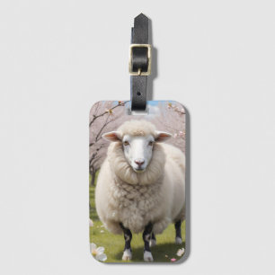 Niedlich Fluffy Sheep Gepäckanhänger