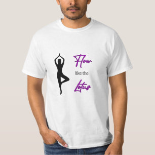 NIEDLICH! Fluss wie Lotus - Yoga T - Shirt