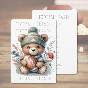 Niedlich Football-Party Einladung
