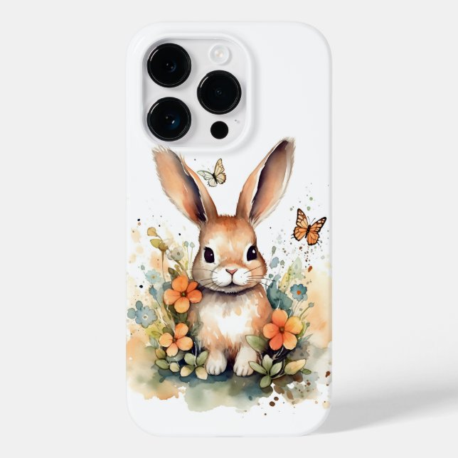 Niedlich Forest baby bunny Pints Kinderzimmer Art Case-Mate iPhone Hülle (Rückseite)