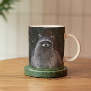 Niedlich Forest Raccoon Wildlife Foto Tasse