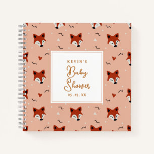 Niedlich Fox Baby Dusche Notizbuch
