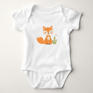 Niedlich Fox Baby Jersey Bodysuit Strampler
