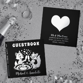 Niedlich Fox Couple | Las Vegas Wedding Silver Gästebuch