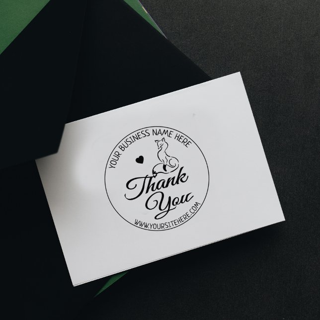 Niedlich Fox Custom Business Vielen Dank Gummistempel (Von Creator hochgeladen)