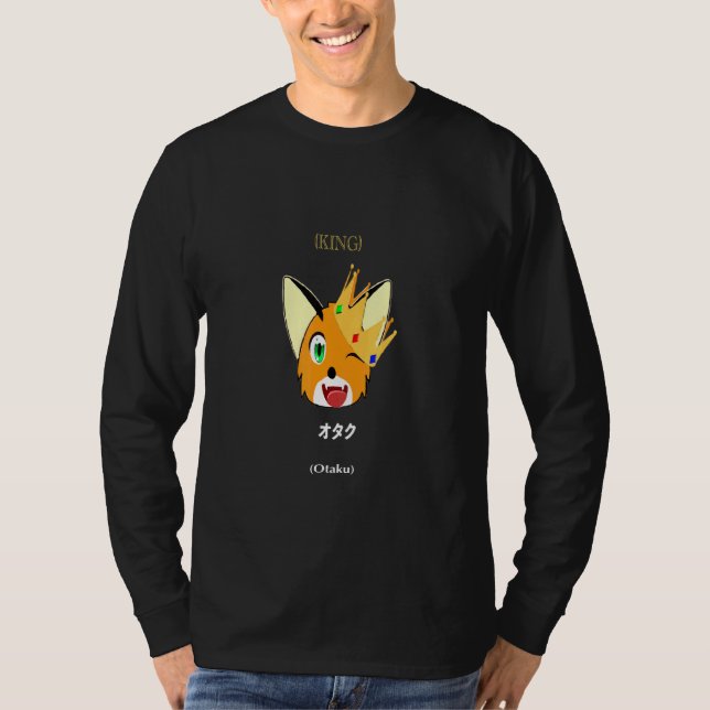 Niedlich Fox Foxy King Otaku T-Shirt (Vorderseite)