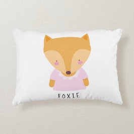 Niedlich Fox Illustration - Individualisierbares B Dekokissen