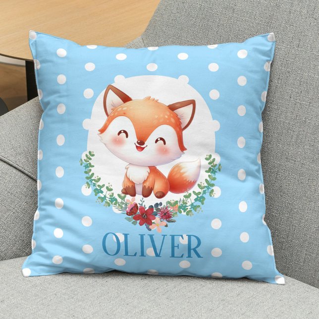Niedlich Fox Polka Dot Elegant Kissen (Von Creator hochgeladen)