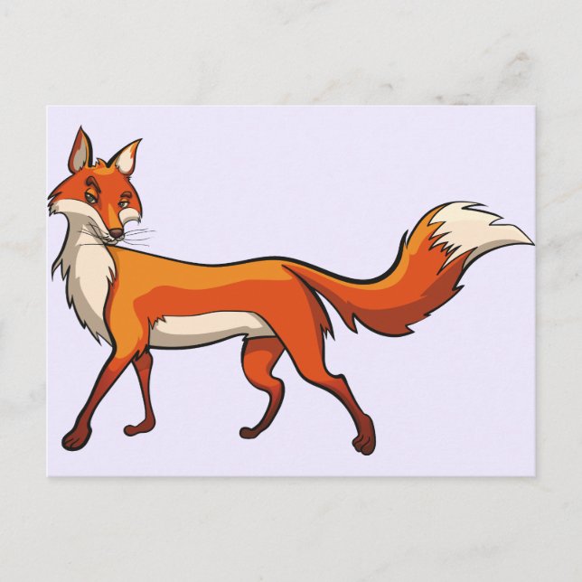 Niedlich Fox Postkarte (Vorderseite)