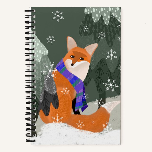 Niedlich Fox Sketch Journal Notizbuch (Vorderseite)