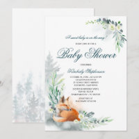 Niedlich Fox Woodland Frühjahrsdusche