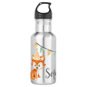 Niedlich Fox Woodland Party Hutpink Edelstahlflasche
