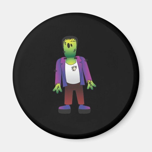 Niedlich Frankenstein Halloween Magnet (Vorne)