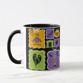 Niedlich Frankenstein und Zombie Halloween Tasse