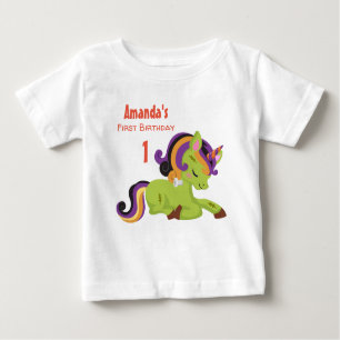 Niedlich Frankenstein Unicorn Halloween Baby T-shirt