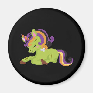 Niedlich Frankenstein Unicorn Halloween Magnet