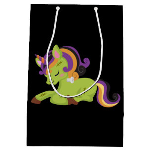 Niedlich Frankenstein Unicorn Halloween Mittlere Geschenktüte