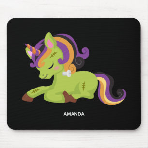 Niedlich Frankenstein Unicorn Halloween Mousepad