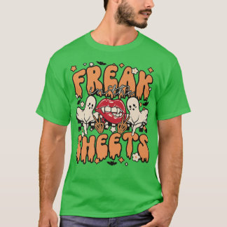 Niedlich Freaky in den Blättern Vintag Halloween s T-Shirt