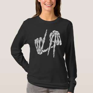 Niedlich Freaky Los Angeles Hand Skeleton LA T-Shirt