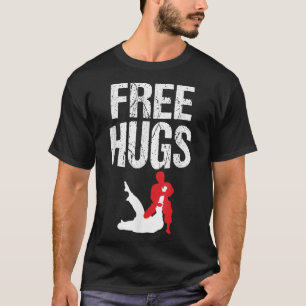Niedlich Free Hugs Jiu Jitsu BJJ Martial Arts T-Shirt