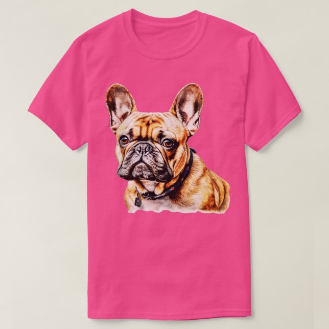 Niedlich Frenchie Dog T-Shirt (Design vorne)