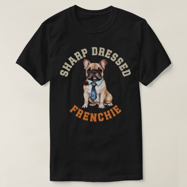 Niedlich Frenchie Dog T-Shirt (Design vorne)