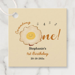 Niedlich Fried Egg 1. Geburtstag Vorzugstriche Geschenkanhänger