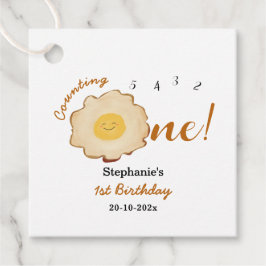 Niedlich Fried Egg 1. Geburtstag Vorzugstriche Geschenkanhänger