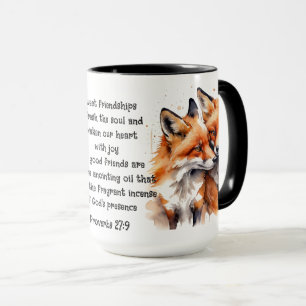 Niedlich Friend Foxes Sprichwörterbuch Tasse