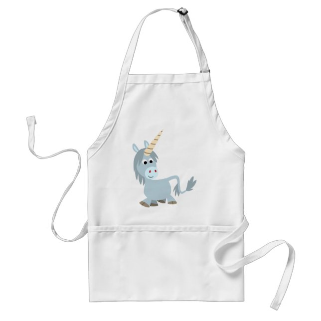 Niedlich Friendly Cartoon Einhorn Kochen Schürze (Vorne)