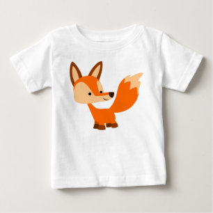 Niedlich Friendly Cartoon Fox Baby T - Shirt