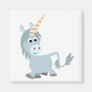 Niedlich Friendly Cartoon Unicorn Magnet