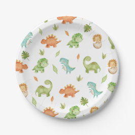 Niedlich Friendly Dinosaurs Party T-Rex Brontosaur Pappteller