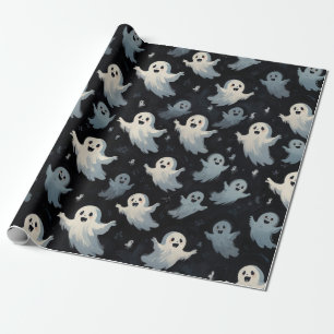 Niedlich Friendly Ghosts   Halloween-Dekoration Geschenkpapier