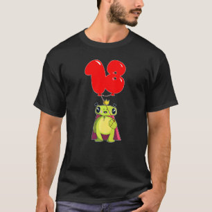 Niedlich Frog 18. Geburtstag Kinder Ballon Party T-Shirt